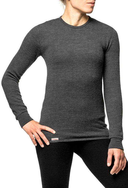 Woolpower Crewneck 200 Merino LS Shirt Pine Green