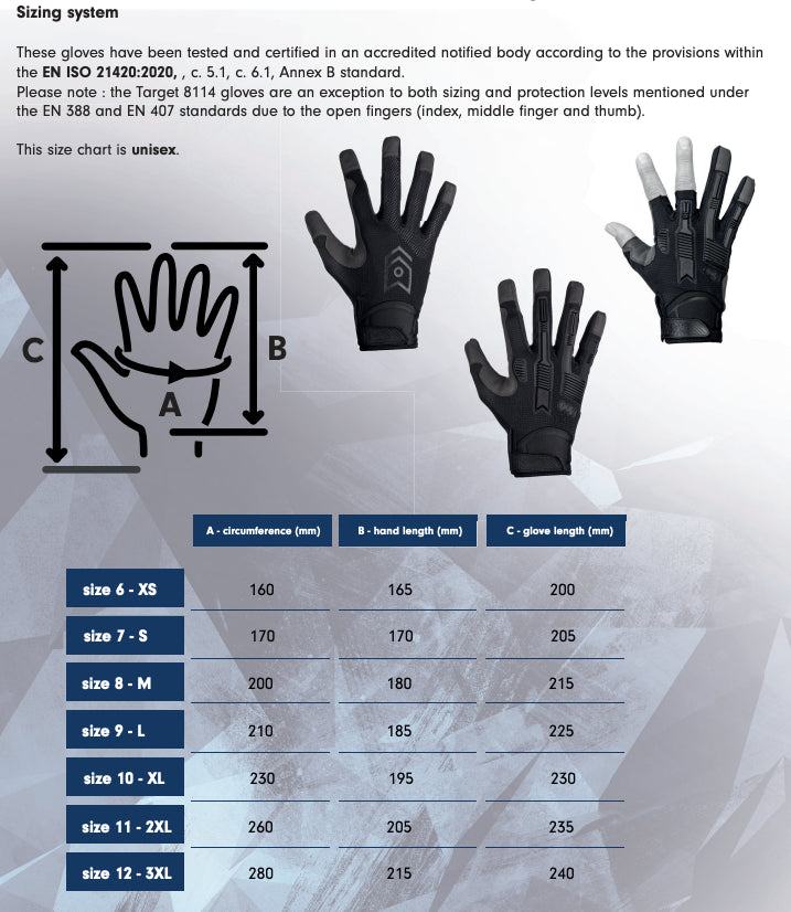 MoG - Masters of Gloves 5505B - TARGET Polar Winter Gloves Black