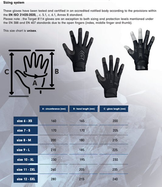 MoG - Masters of Gloves 5505B - TARGET Polar Winter Gloves Black
