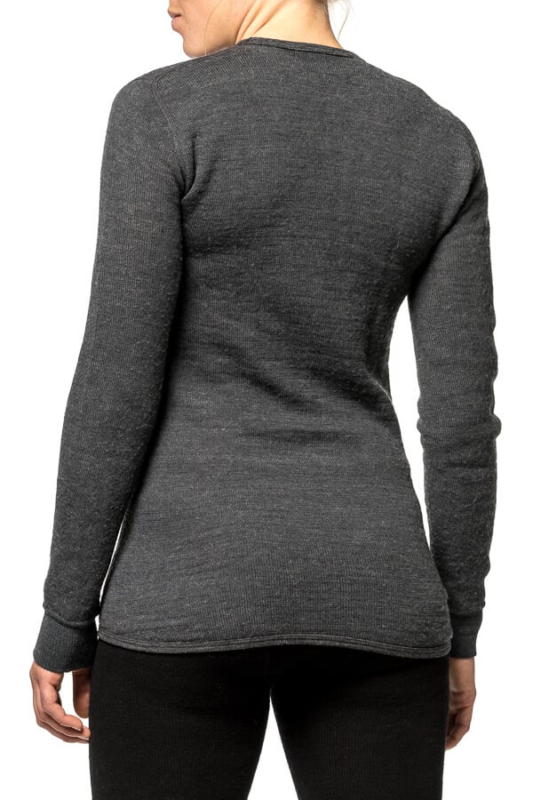 Woolpower Crewneck 200 Merino LS Shirt Pine Green